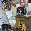 Trendy Nylon Rope Woven Bracelet for Couple Stylish Adjustable Length Wristchain Fashionable Accessory for Parties