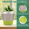 12 Pcs Plant Nursery Pots with Humidity Dome and Labels Drainage Hole Flowerpot Plastic Grow Box For Garden Plants Transplant