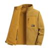 Men's Reversible Fleece Jacket: Autumn/Winter Stand-Collar Top, Plus Size, Cross-Border Design
