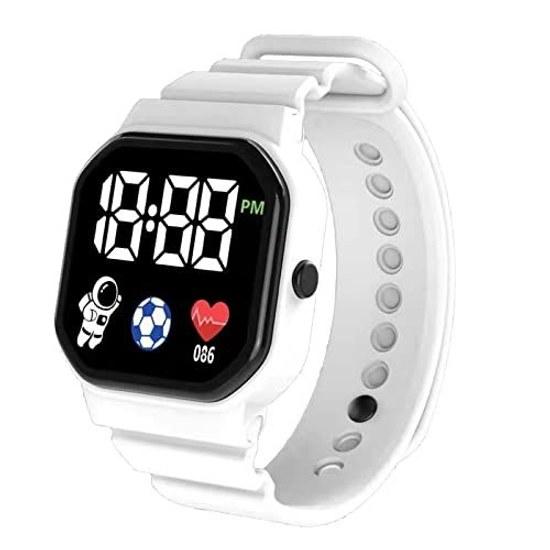 Unisex Square LED Digital Waterproof Sports Watch Electronic Wristwatch Comfortable Wear Men Women Students