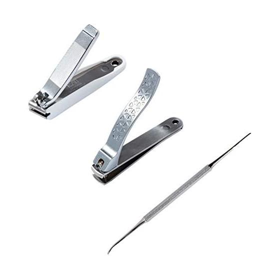 KAI Nail Clipper Set, Curly Nails, Straight Convex Blade, Nail File, Made in Japan