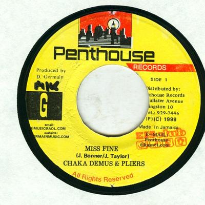 7inch Record CHAKA DEMUS & PLIERS - Miss Fine NONE Penthouse Recor 1999 Jamaica Reggae, Ska & Dub Used