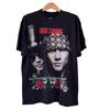Αναδημιουργία Guns and Roses Axel Rose Κεντημένη κοντομάνικη μαύρη μπλούζα KV39191 Unisex T-Shirt