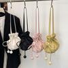 Large-capacity Single-shoulder Crossbody Bucket Bag, Trendy and Simple Design