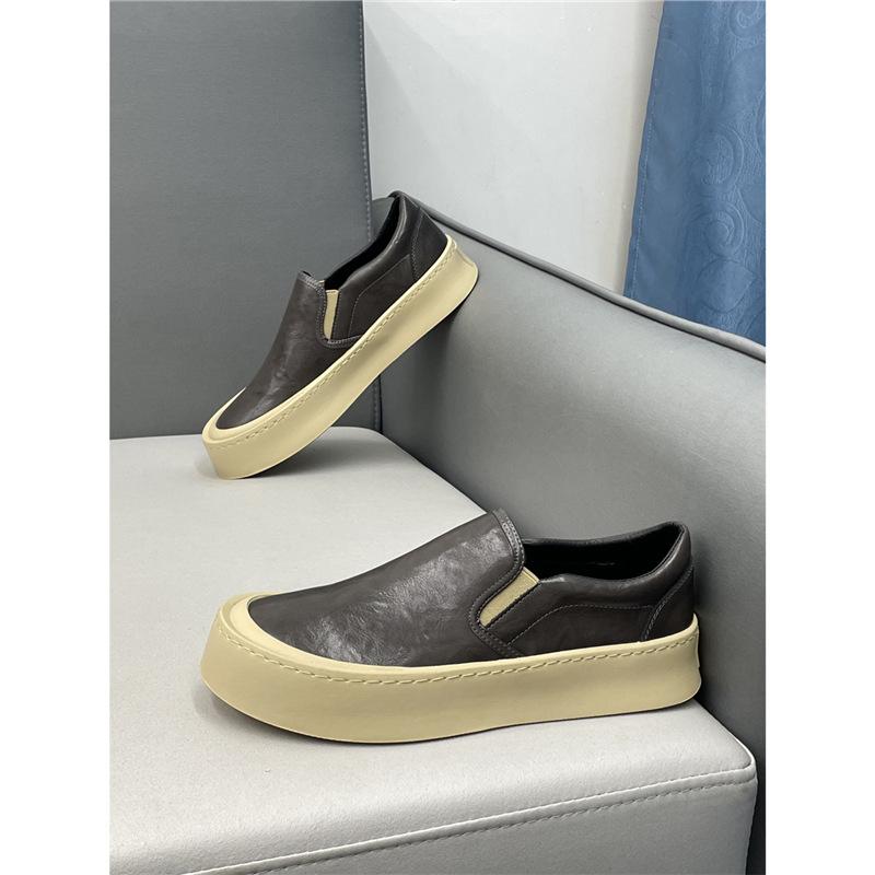 2 Autumn New Leather Soft-soled Lazy Shoes Sports and Leisure Loafer Xs