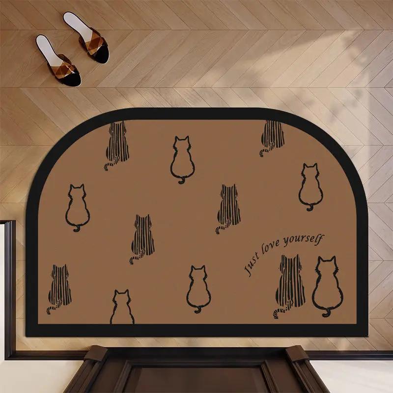 Cute Dog Door Carpet Toilet Bathroom Bathroom Absorbent Non-slip Floor Mat Toilet Sink New Foot Cushion