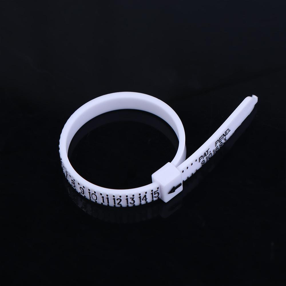 US Sizer Black Finger Measure Gauge Reusable Jewelry Ring Sizer Accessory Measure Tools