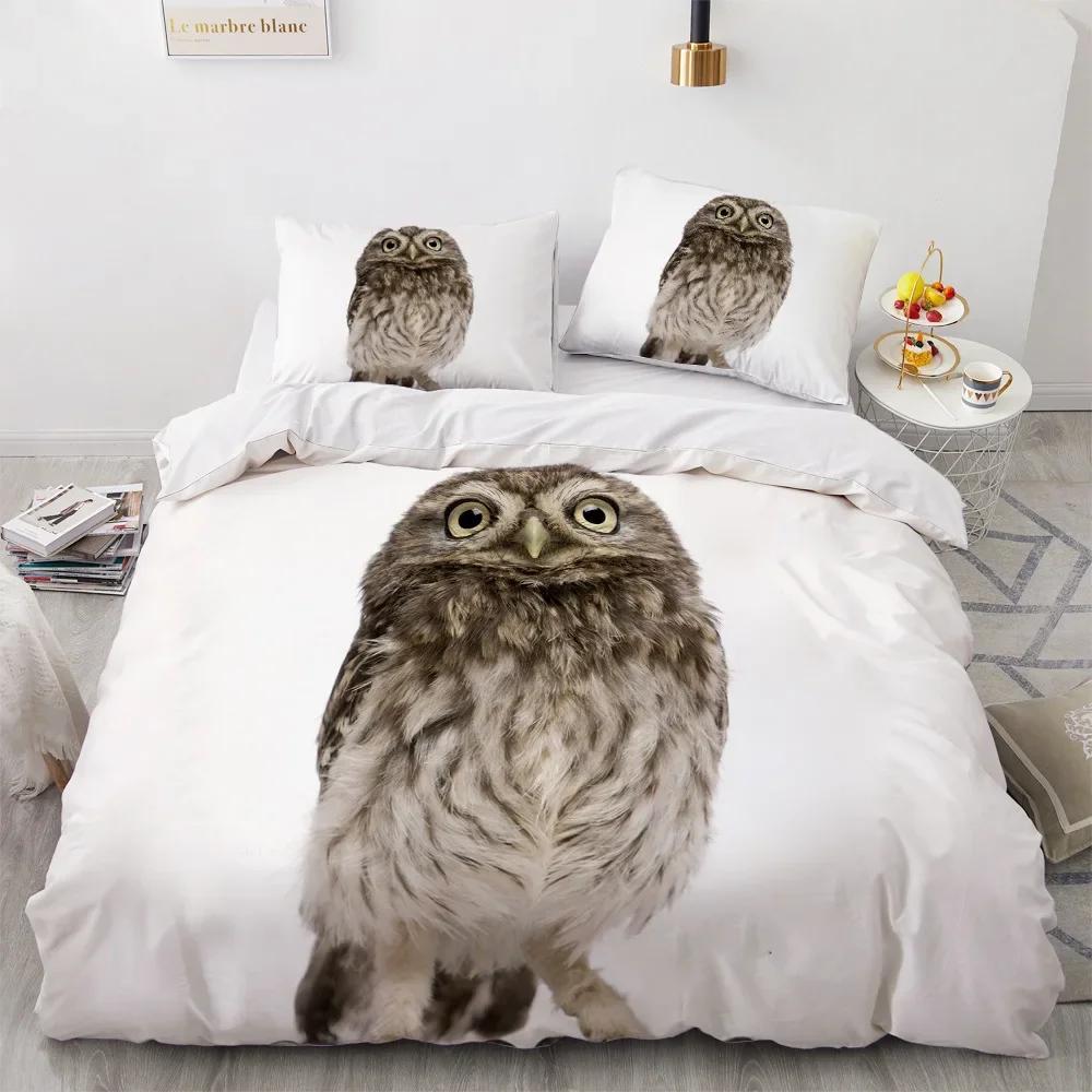 Comforter Ropa De Cama Bed Comforter Set Luxury King Size Owl Bedclothes Set For Beds Home Textile Double Size 228X228 High Quality