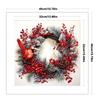 Full Embroidery Eco-cotton Thread 11CT Counted Xmas Wreath Cross Stitch Kit Art