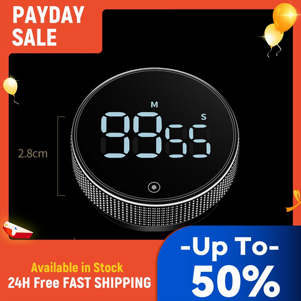 Kitchen Timer Multi-Function LED Magnetic Timer Rotating Electronic Timer Large Number Display Cooking Timer for Cooking Baking China Mainland