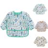 Sleeve Clothes Baking Tool Paint Craft Cartoon Children Smock Kids Bib Art Accessory Painting Apron