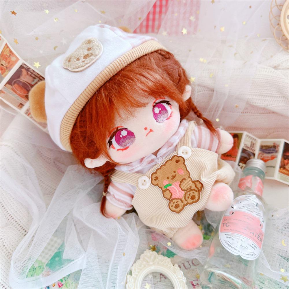 Strap Pants Cotton Doll Suit Dress Up Plush Dolls Clothes Cotton Doll Clothes Set  Children's Gift