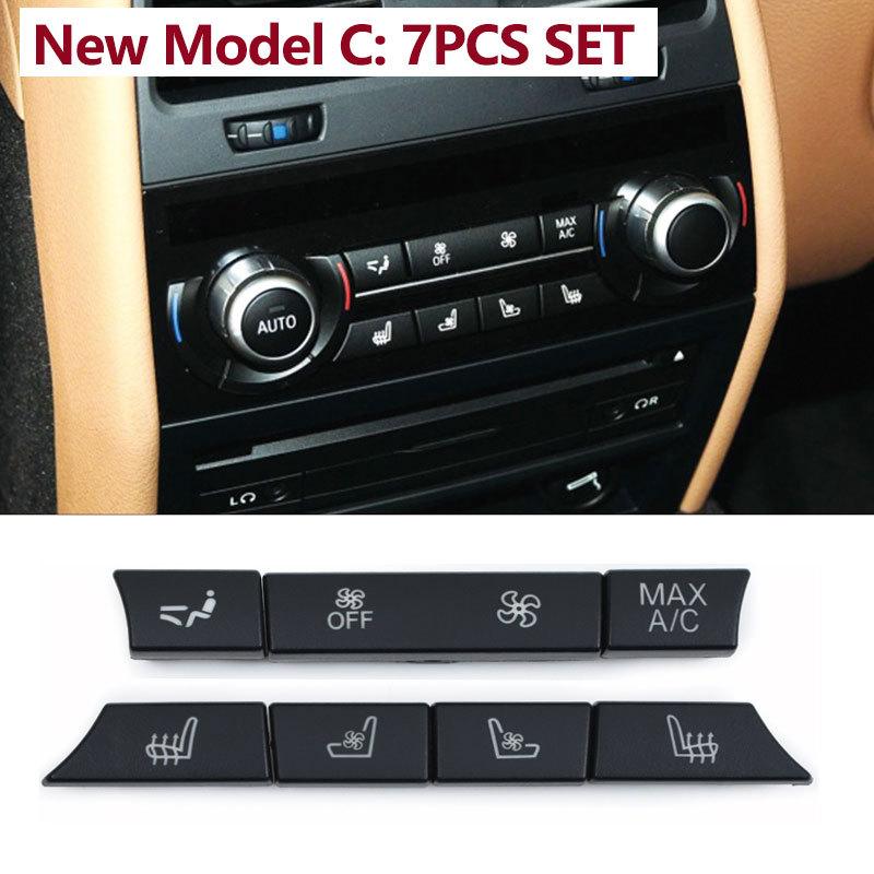 Rear Air Conditioner Ventilaton AC Button Keys Repair Kit For BMW 5 5GT 6 7 Series F10 F11 F07 F01 F02 F12 F06 730 735 740