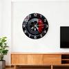 2D Wall Clock Decorative Stylish Decoration Easy Reading Vintage Style Living Room Decor Hanging