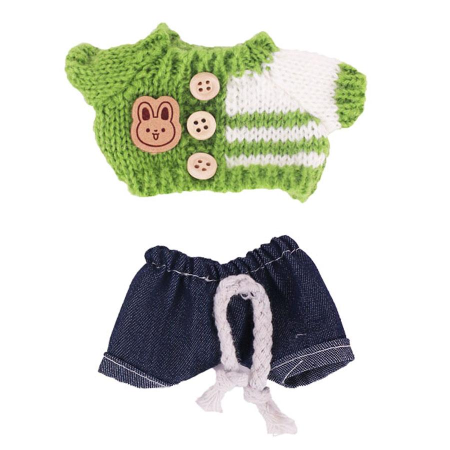 

Комплект свитер, брюки, обувь для куклы Лабубу, одежда 17 см, аксессуары для куклы, игрушки для девочек, рождественский фестиваль, подарок на день рождения