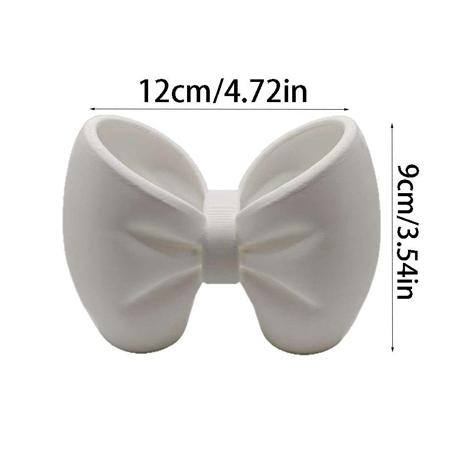 Cute Bowknot Pen Holder, Desktop Pen Organizer, Decorative Pen Container for Office Home Study, Cute Desk Decoration