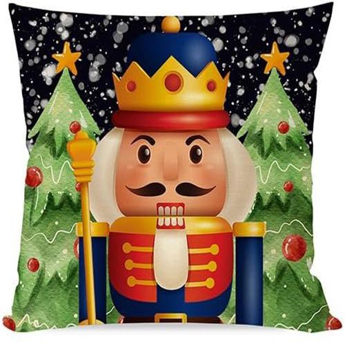 Weihnachts-Nussknacker-Kissenbezüge: Festliche Designs für eine magische Weihnachtszeit Sofas, Schlafzimmer-Kissenbezüge, Weihnachtsgeschenke