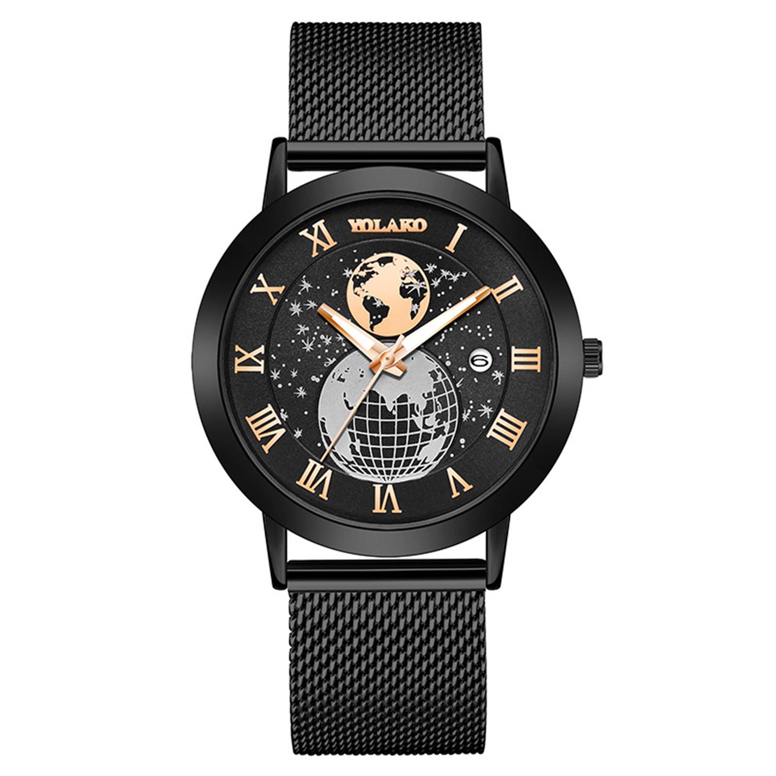 

Men s Luminous Running Alarm Clock Watch One Size