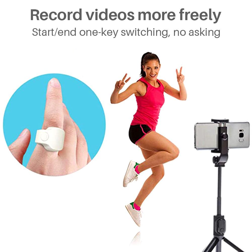 Selfie Ring Bluetooth Remote Controller for Phone Black