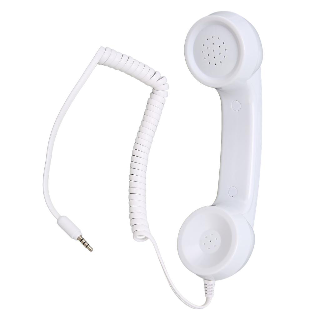 Retro Phone Handset Multifunction Radiation Proof Handheld Cell Phone Receiver for Mobile Phones Computers