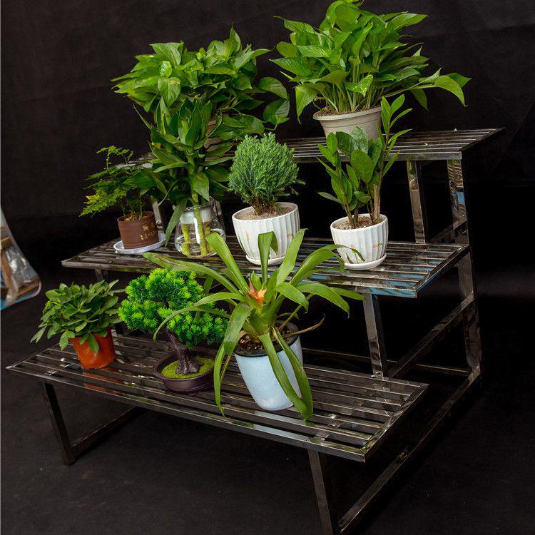 Thickened Stainless Steel Multi-layer Outdoor & Balcony Flower Pot Stand