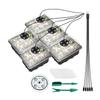 5PCS Plant Seed Starter Tray With Grow Lights for Planting Seeds 60 Seedling Cells Organic Plant Starter Kit with 5 Labels 2 Transplanting Tool