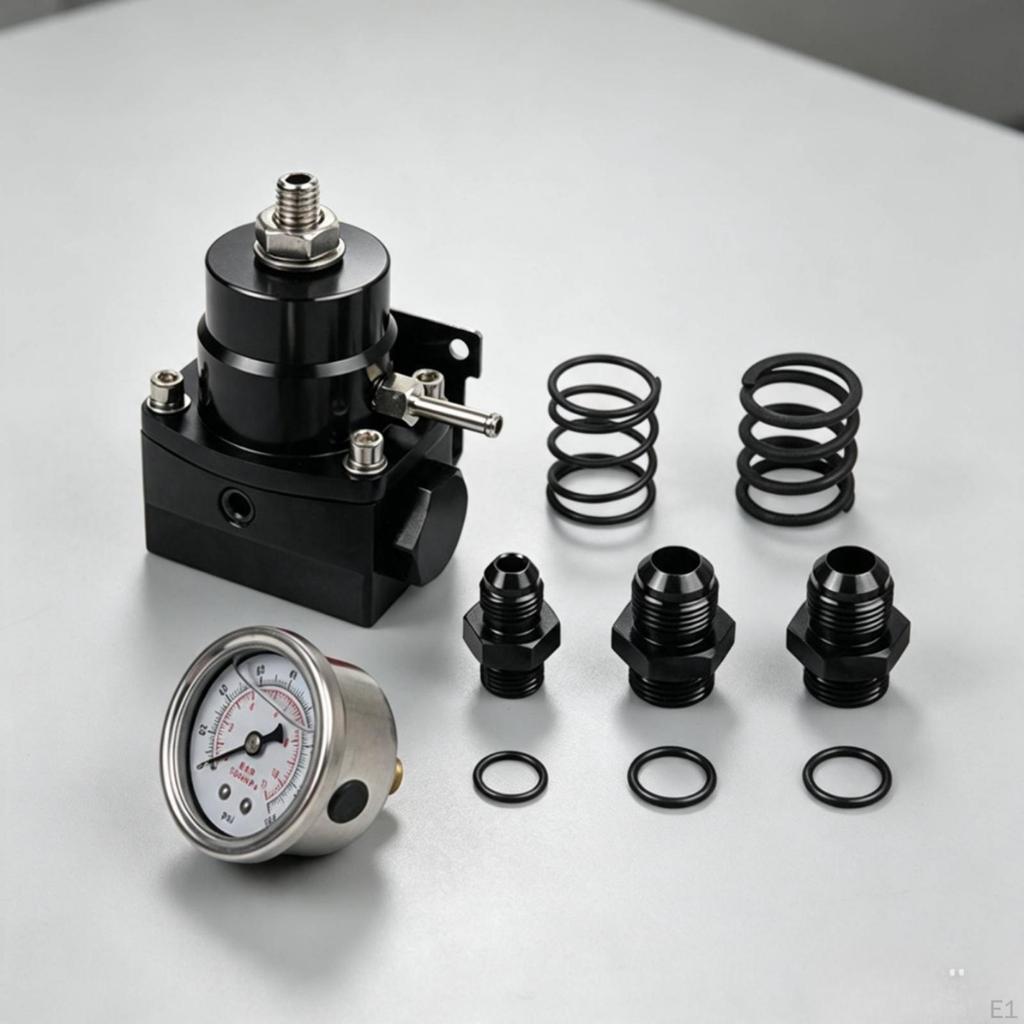 Adjustable Fuel Pressure Regulator with Gauge Precision