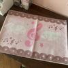 Japanese Retro Cute Cartoon Tablecloth Kawaii Musical Note Print Girl's Bedroom Dormitory Desk Decoration Handcrafted DIY Pad