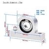 1PCS P-Type Vertical Bearing Housing Components Aluminum Alloy Support Fixed Seat Screw Rod Optical Axis Shaft Support Bearing