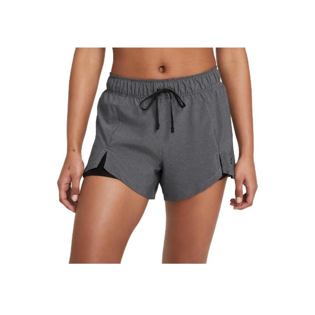 Nike Jednobarevné Lněné Elastický Pas Ležérní Dva v Jednom Sportovní Šortky Dámské šortky DA0453-100