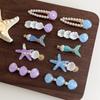 5 Pcs/Set Mermaid Starfish Shell Hairpins Girls Cute Hair Clips Hairgrips for Women Barrettes Hair Styling Tool Hair Accessories