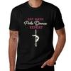 Eat Sleep Pole Repeat TShirt Festival Casual Short Sleeve TShirt