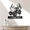 Vintage Tractor Metal Wall Art, Farmhouse Decor, Rustic Man Cave Gift, Personalized Name Sign, Custom American Style