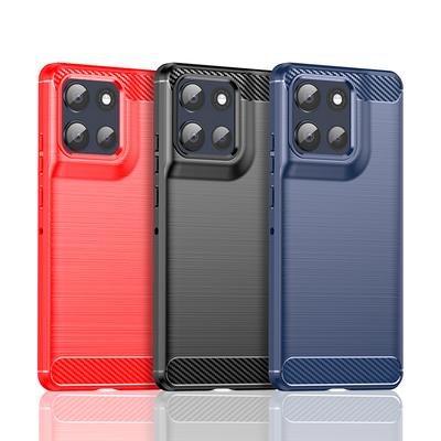 Für Hülle Motorola Moto G100 Pro Hülle Für Moto G100 Pro Stoßfest Weiches Silikon Kohlefaser Rückseite Für Moto G100 Pro Hülle