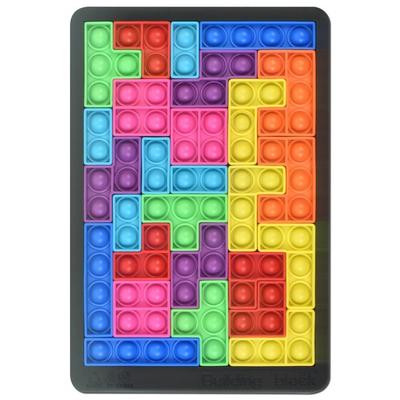 Oz Toy Poppin Push Pop Bubble Wrap Tetromino Tetris Puzzle Tactile Development Toy Korean Childrens Toys