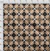 oneOone Cotton Flex Light Brown Fabric Argyle Check Sewing Material Print Fabric By The Yard 40 Inches