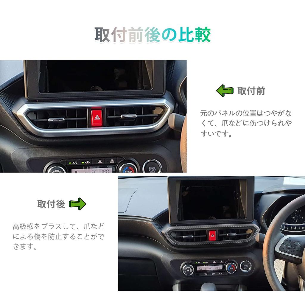 GAFAT Air Conditioning Vent Panel for Toyota Raize and Daihatsu Rocky This Car Interior Panel and Control Panel Is Perfect for Adding a Touch of Style