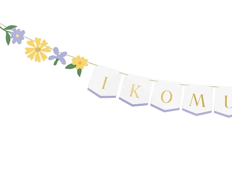 Baner Girlanda Pierwsza Komunia Święta 300X13Cm