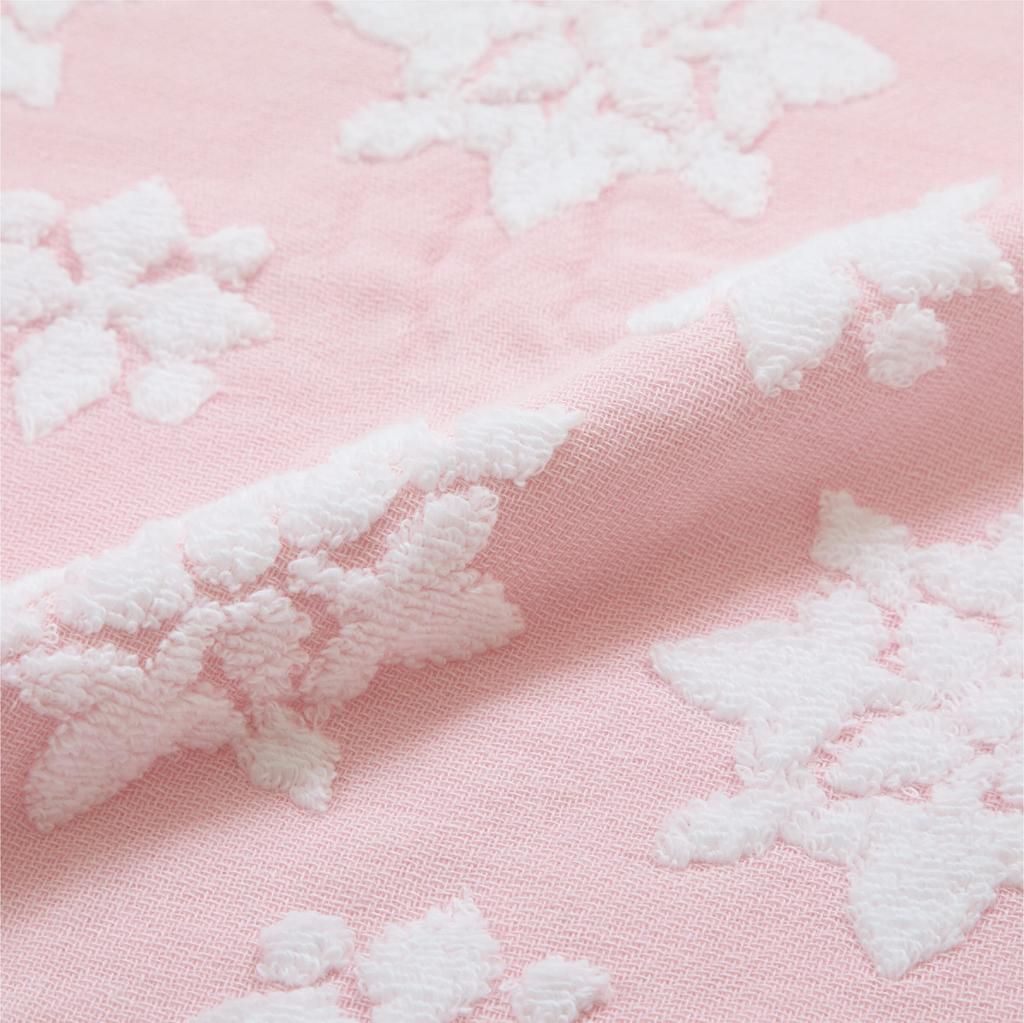 Nishikawa Face Imabari Gardenia Made In TT21121000 Towel, 34x80cm, 100% Cotton, Imabari-Made, "Happy Gauze" Design, Pink, Japan,