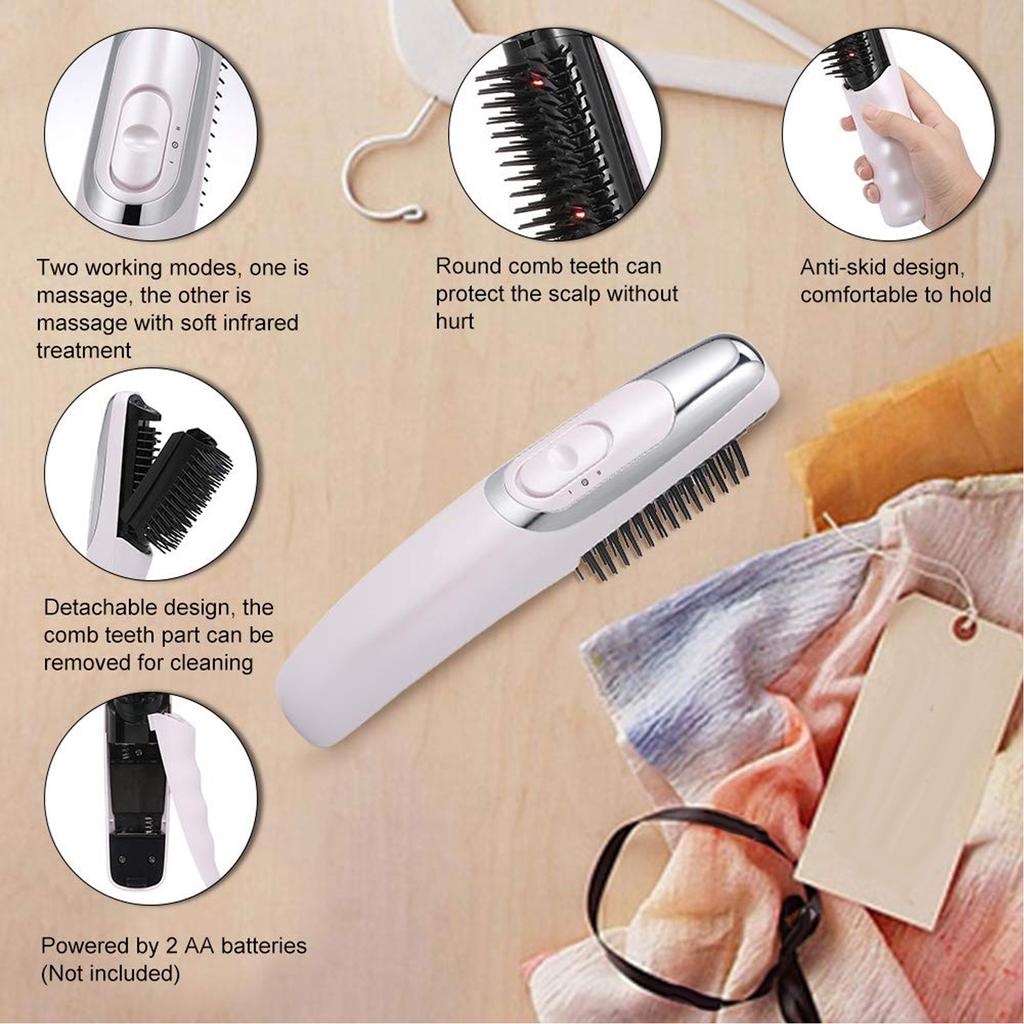 Massage Brush Comb Electric Massage Anti Hair Loss Hair Growth Scalp Massager Comb