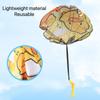 Random 2 Pcs Yellow Duck Children Parachute Outdoor Sports Hand Throwing Parachute Toy Park Small Game Prop Park Toy Sports