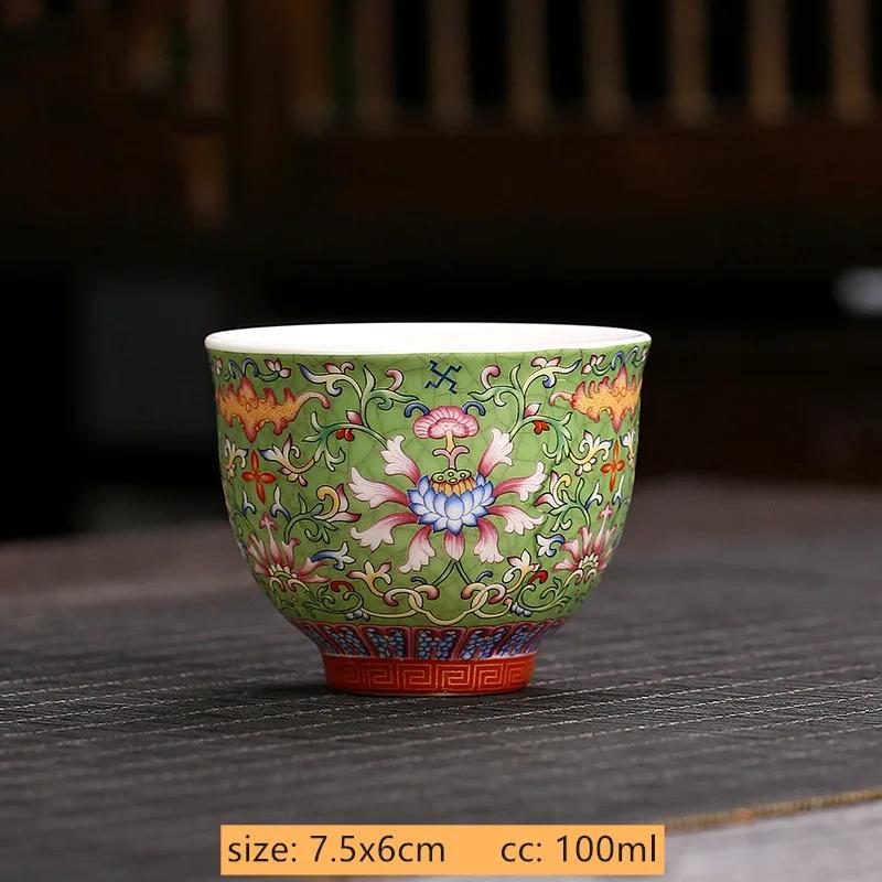 Jingdezhen Blue and White Porcelain Tea Cup Retro Ceramic Master Cup Traditional Tea Set Accessories Portable Tea Bowl