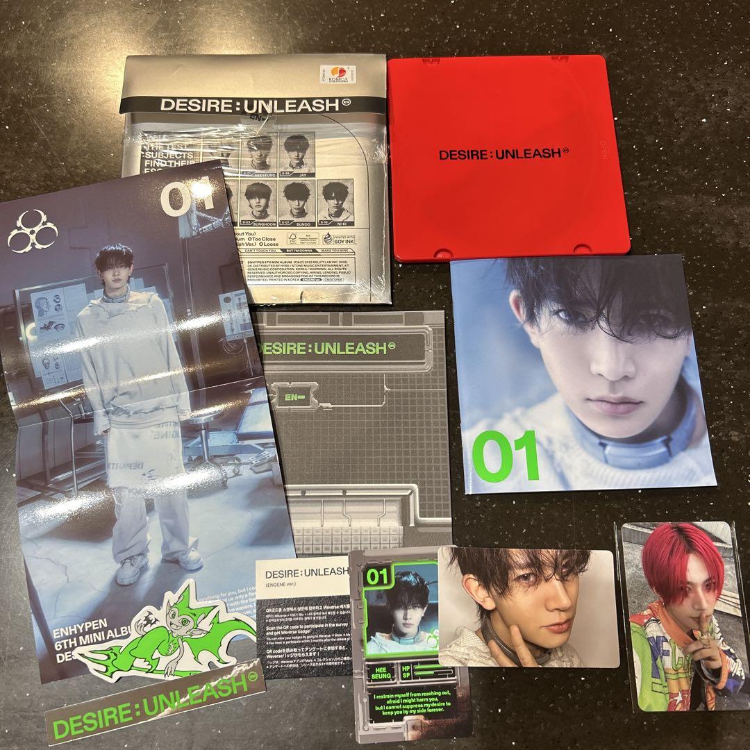 

[USED] ktown4u Rakidro ENHYPEN trading card Heeseung CD official