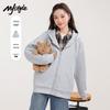 MJ STYLE Women's Loose Fit Hooded Cardigan Sweatshirt