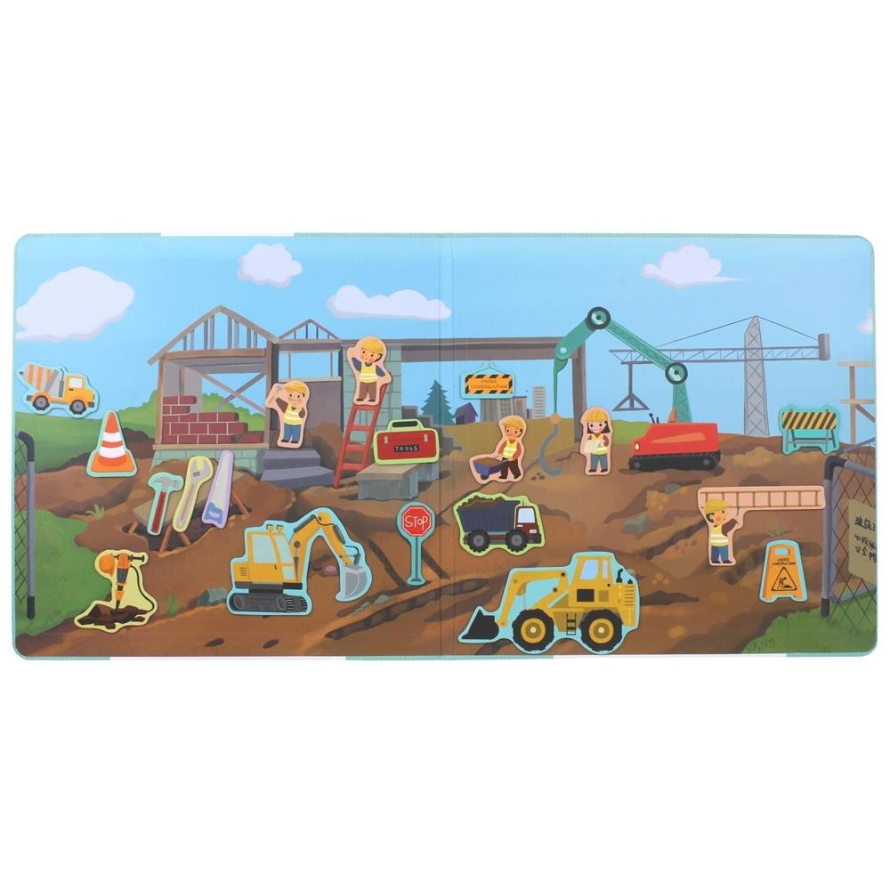 Magnetic Puzzle Book Magnetic Puzzle Construction Vehicles Montessori