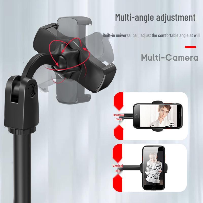 Adjustable Desktop Phone Holder for Live Streaming & Media Viewing