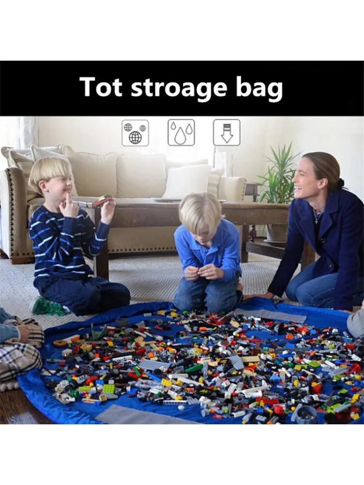 Kinder Spielzeug Kissen Spielzeug Aufbewahrungstasche Groß Sauberer Organizer Spielmatte Langlebige Baustein Spielzeug Aufbewahrungstasche Outdoor Matte