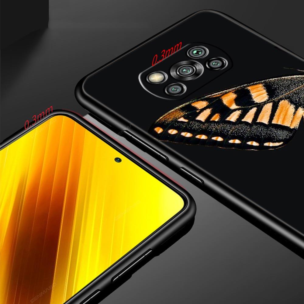 butterfly Phone Case For Xiaomi Mi Poco X3 NFC M3 F4 F3 M4 X4 Pro 5G Note 10 12 Lite 11 11T 10T 11X 13 12T Pro 9T Soft Cover
