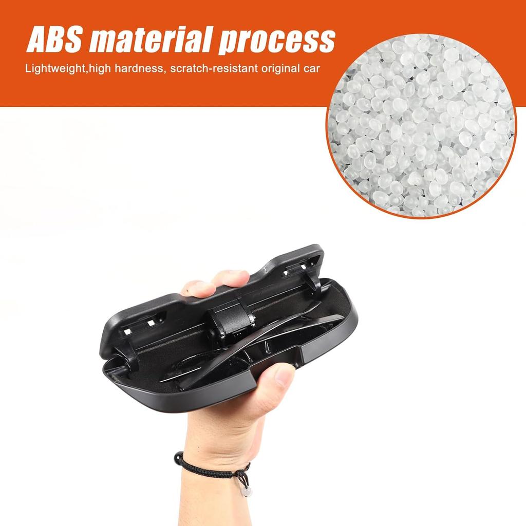 Sunglasses Holders Compatible with Toyota Land Cruiser Prado 250 J250 LC250 2024 2025, ABS Glasses Holder Sunglasses Case Storage Box Replace for
