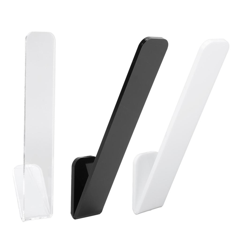 3 Stück Huthaken für Baseballkappen Transparentes Acryl V-Form Klebeaufhänger Organizer Halten 10